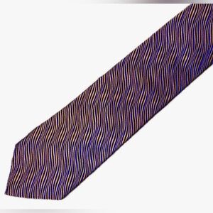 Gucci Vibrant Blue and Orange Wave Tie